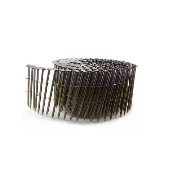 Common Nail, 2-3/8 in L, 15D, Steel, Bright Finish, 3000 PK